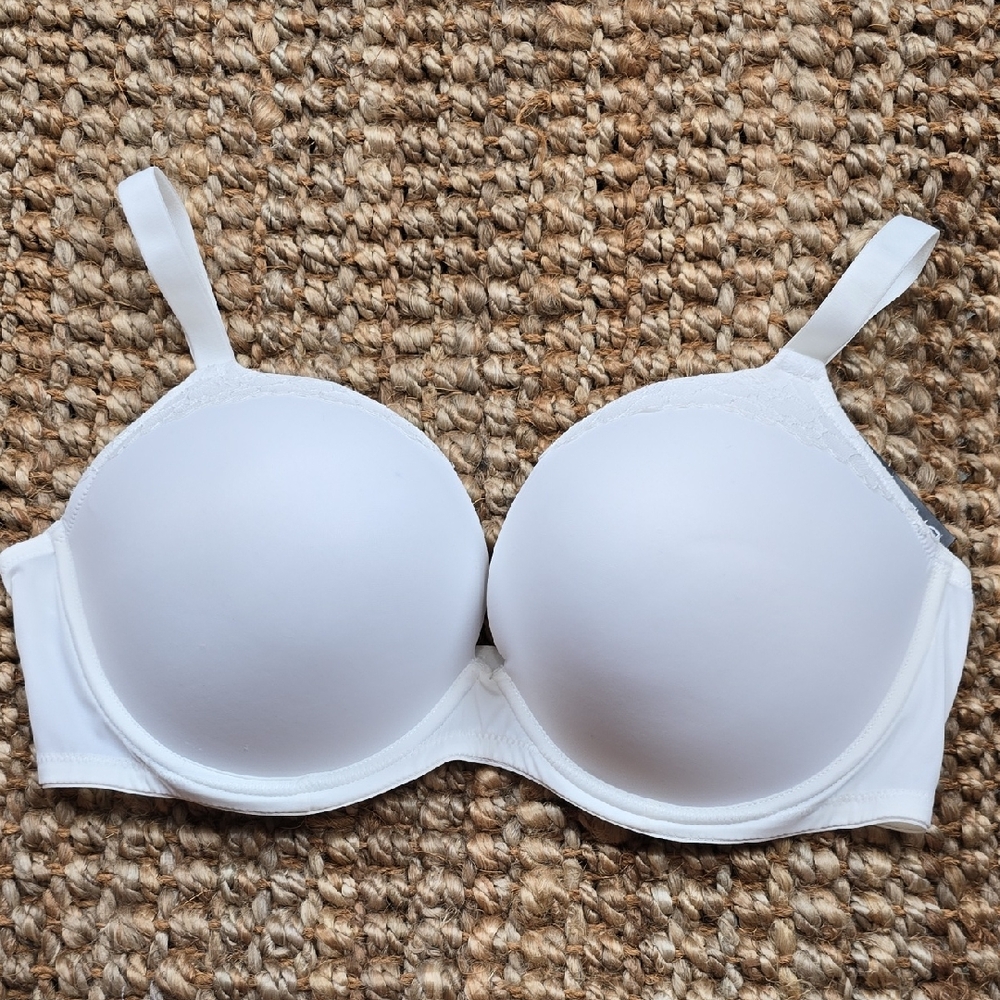 Classic White Full Coverage Bra